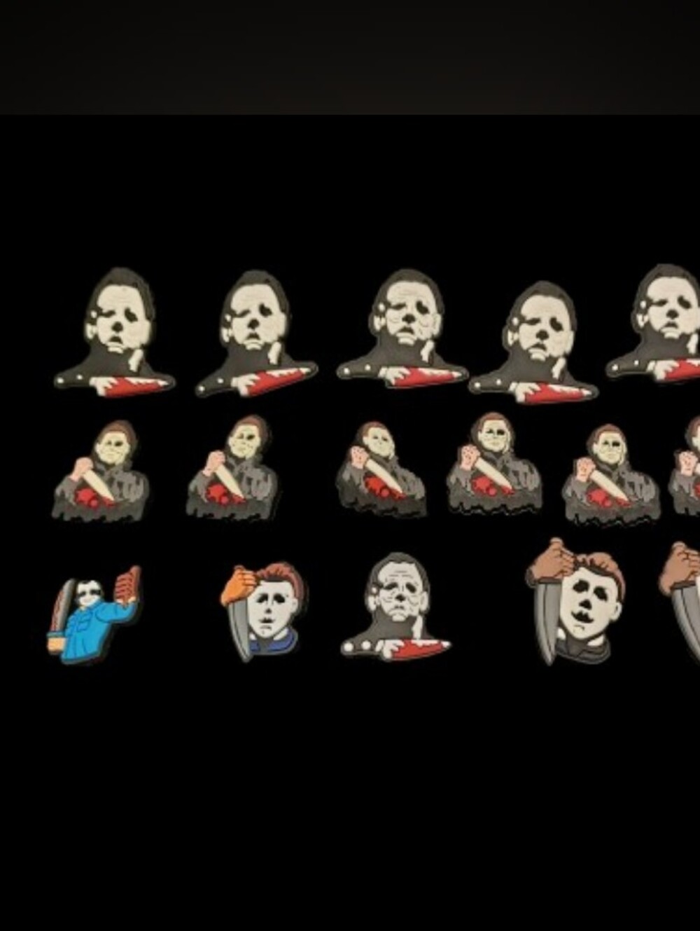 10/$10 Jibbitz Croc Charms - Mix/Match - Halloween Michael Myers - New